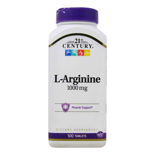 21st Century L-Arginine - 1000mg 100 Tabs