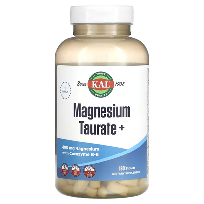 KAL Magnesium Taurate + 400mg - 90/180 Tablets