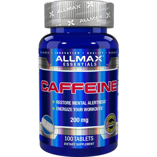 Allmax 100% Pure Caffeine - 200mg 100 Tablets